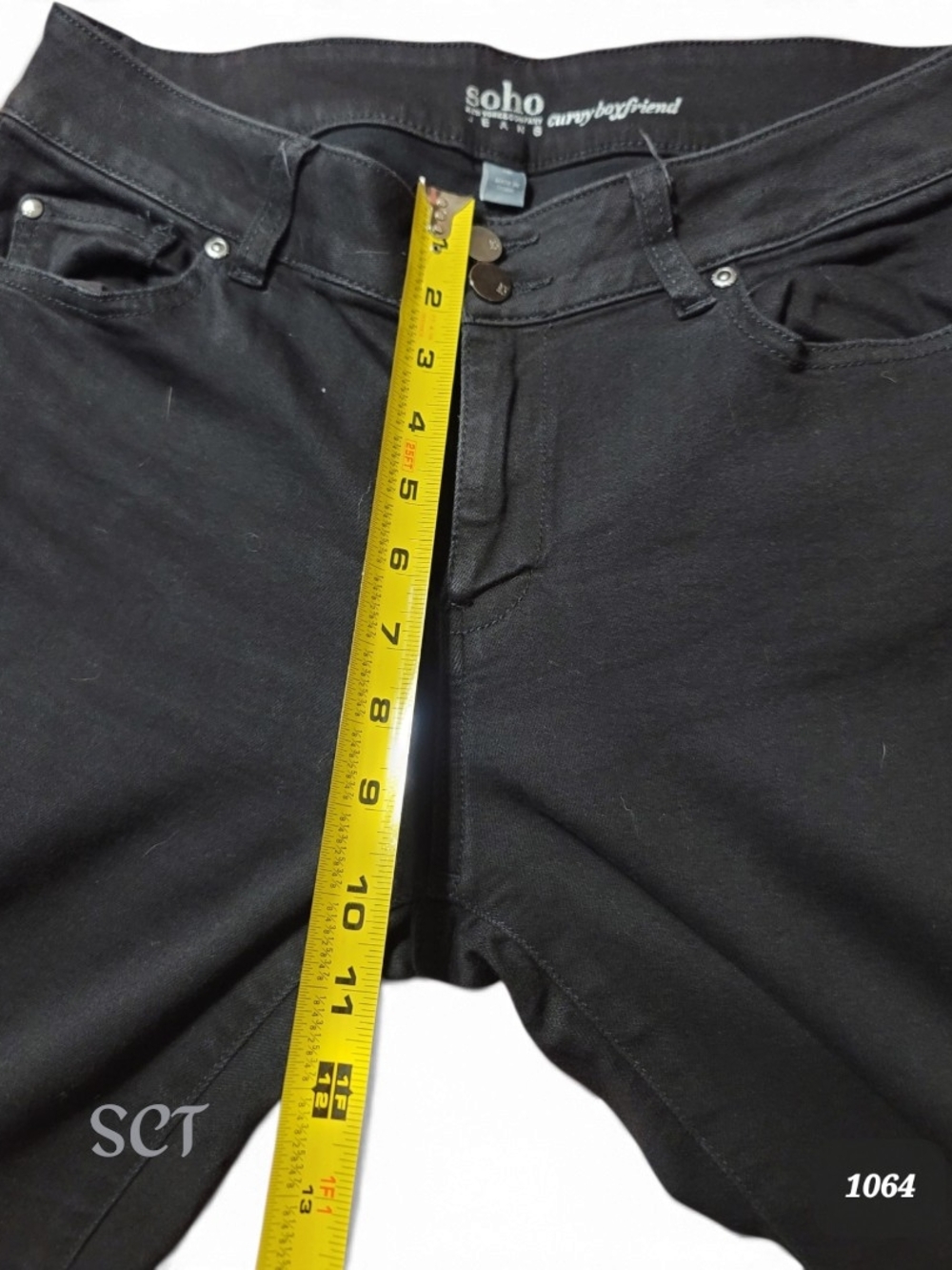 Soho - Sz. 10  Black Boyfriend Jeans - Picture 4 of 8